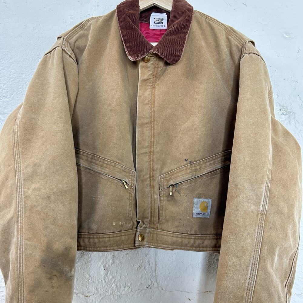 Vintage Carhartt Detroit Style Workwear Jacket “Tan” - Picture 3 of 12